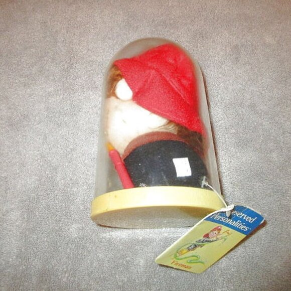 Russ FIREMAN Tribute PLUSH Bubble Case PRESERVED #9605 With Tag 1970s VINTAGE - Picture 4 of 10